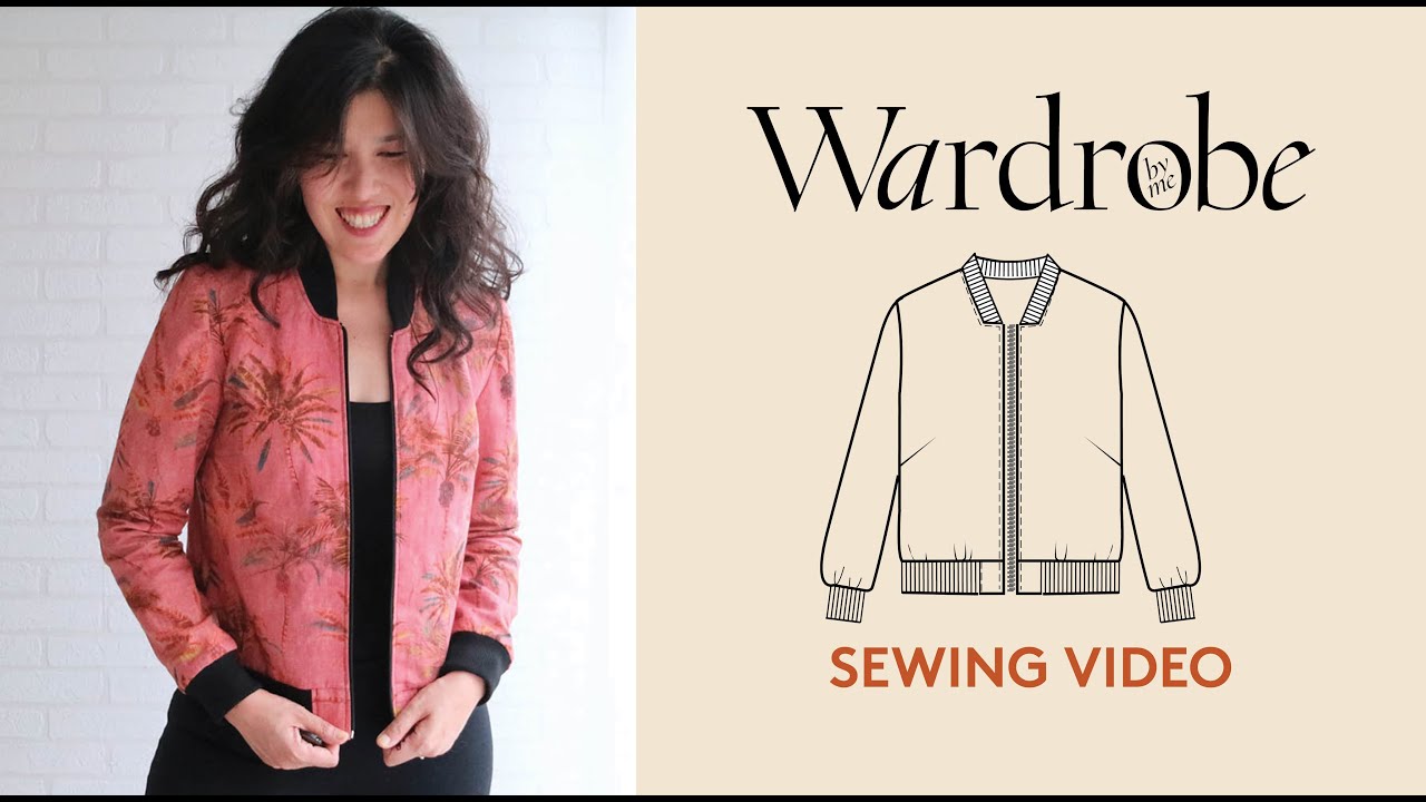 How to sew a bomber jacket| Sewing Tutorial | Wardrobe By Me