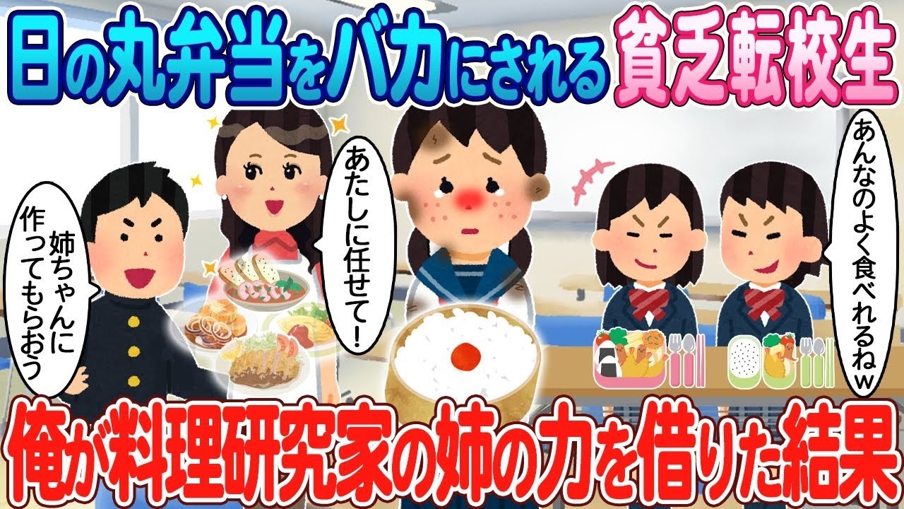 昼休みに弁当バカにされた貧乏転校生が料理研究家の姉と奇跡を起こす！