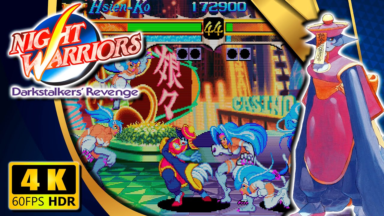 Night Warriors: Darkstalkers' Revenge (Arcade) 【Longplay】