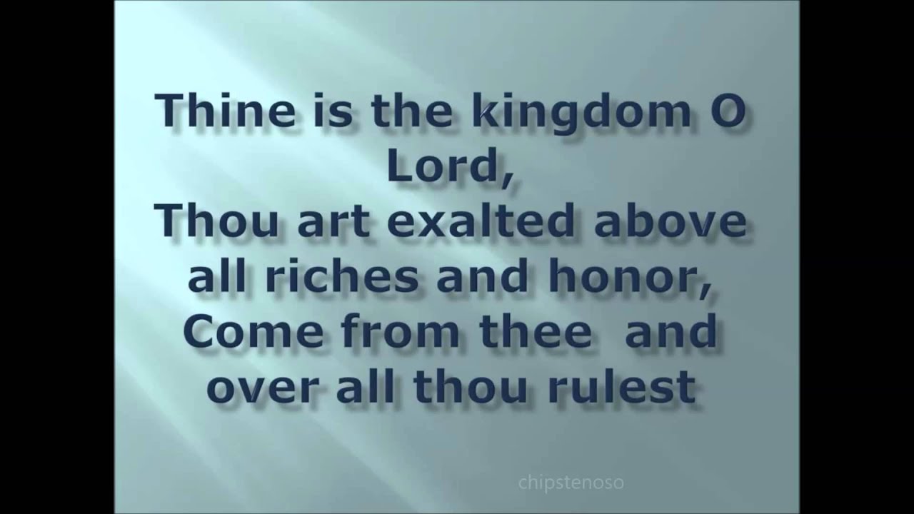 THINE O LORD