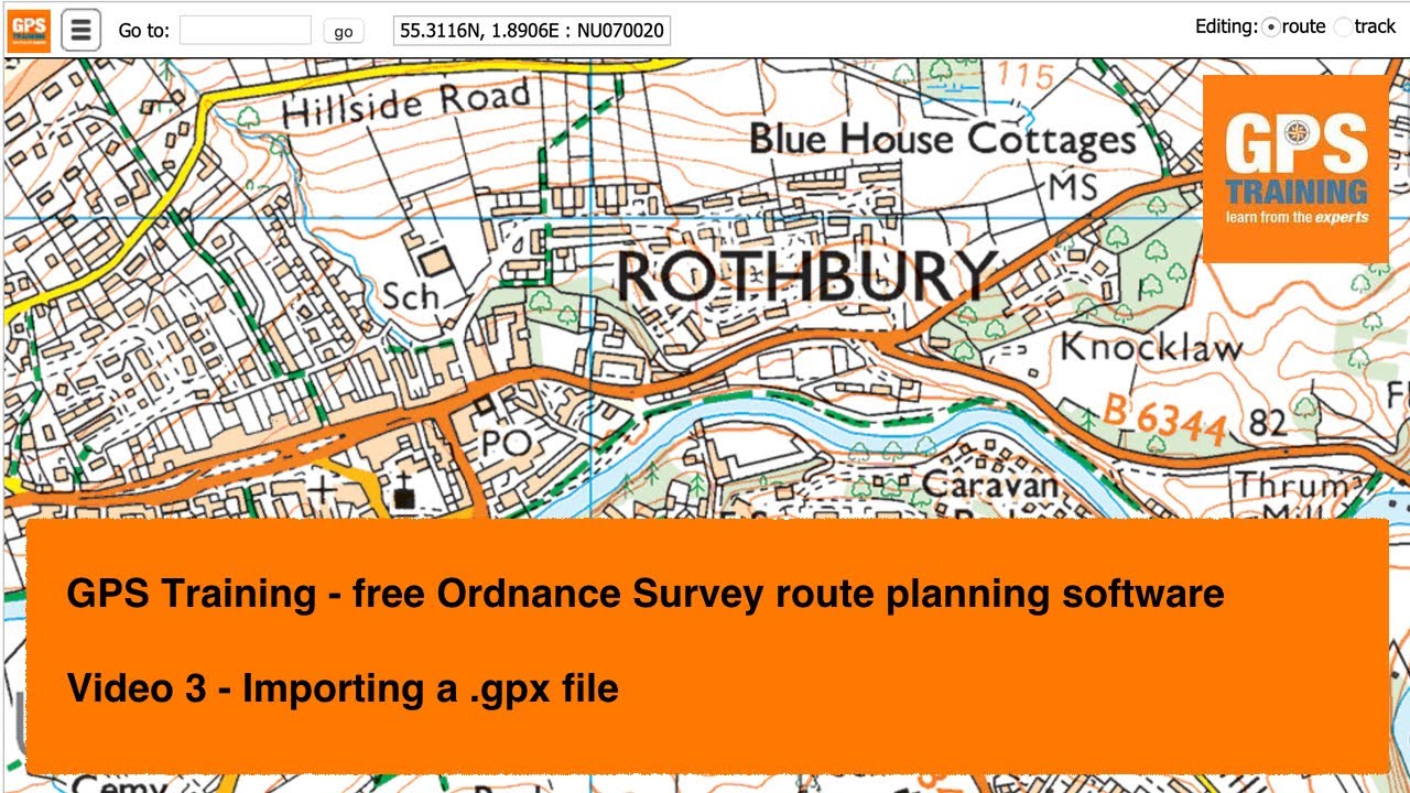 Бесплатное программное обеспечение Ordnance Survey для планирования маршрутов - 3 - Импорт файлов...
