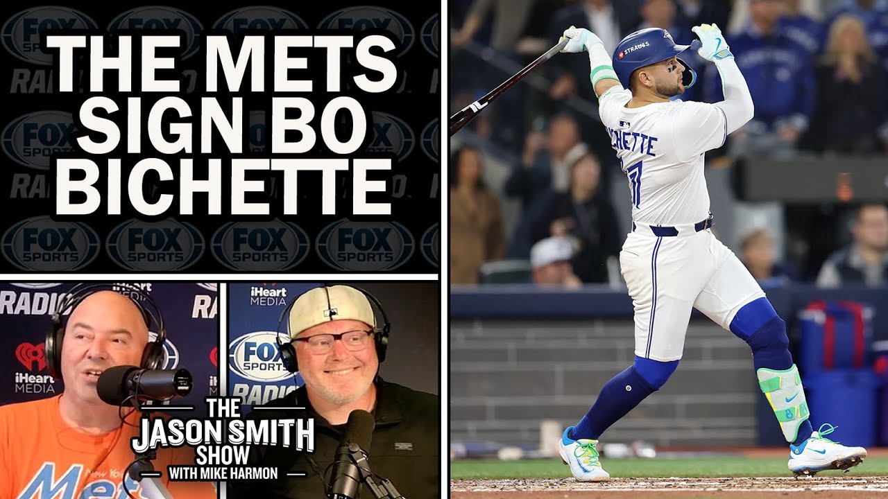 Jason Smith reacts to his Mets LANDING Bo Bichette