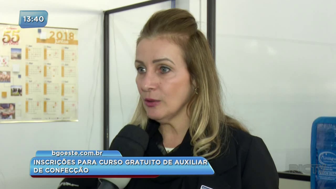 Abre inscrições para curso gratuito de auxiliar de confecção