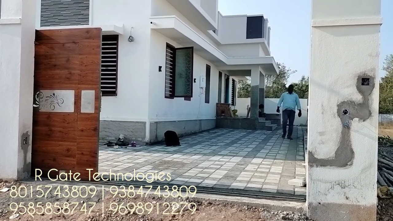 MS Sliding Gate with HPL Wood | Modern Gate 2025 | DIY | Automatic Gate | R Gate Technologies®