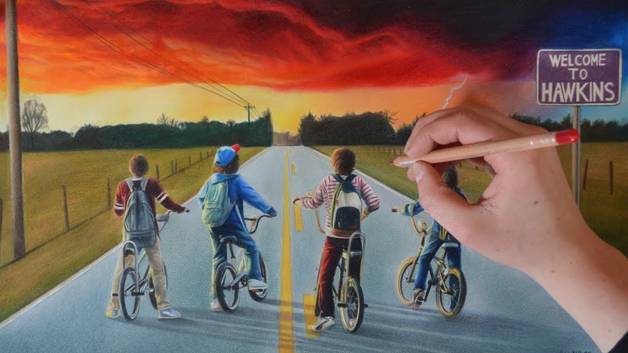 Drawing STRANGER THINGS (Season 2) - SpeedDrawing | Nimauke