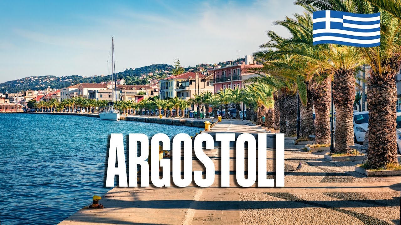 A Day in Argostoli, Kefalonia: Exploring the Streets and Waterfront. 