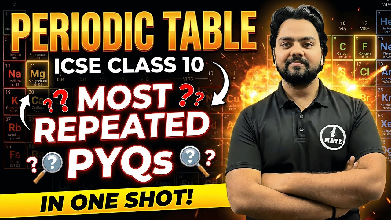 Periodic Table ICSE Class 10 | Most Repeated PYQs in One Shot