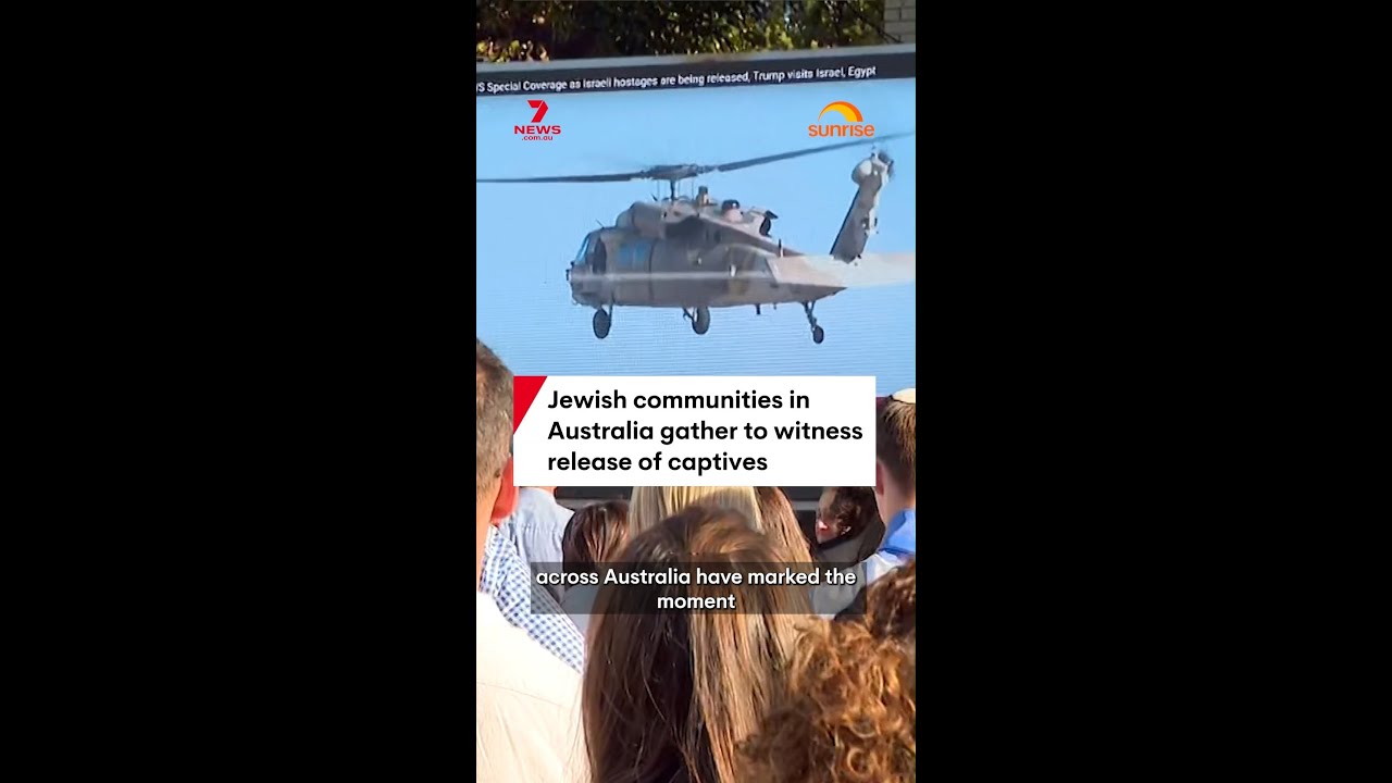 Jewish communities in Australia gather to witness release of captives