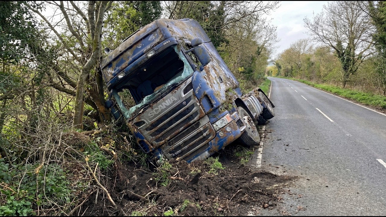 Заведется ли он? Брошенный грузовик SCANIA R500 V8 в канаве &mdash; полная реставрация до состояния нов...