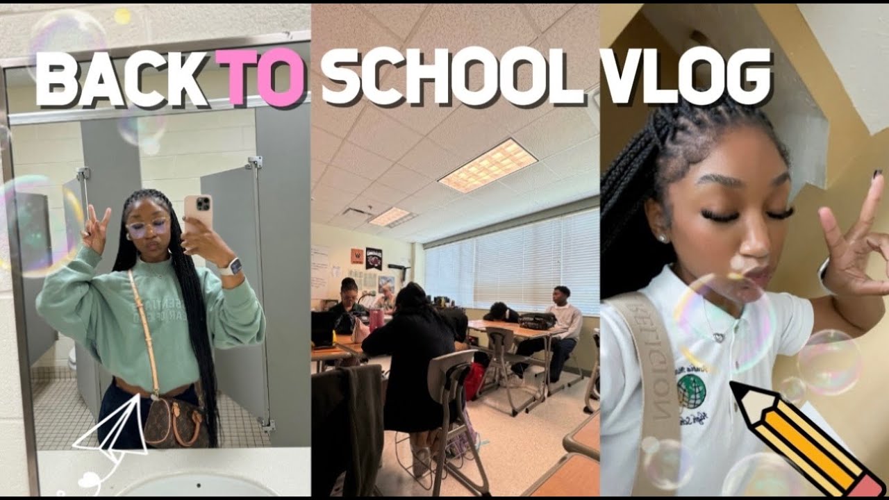 REALISTIC FIRST DAY OF SCHOOL | grwm & school vlog