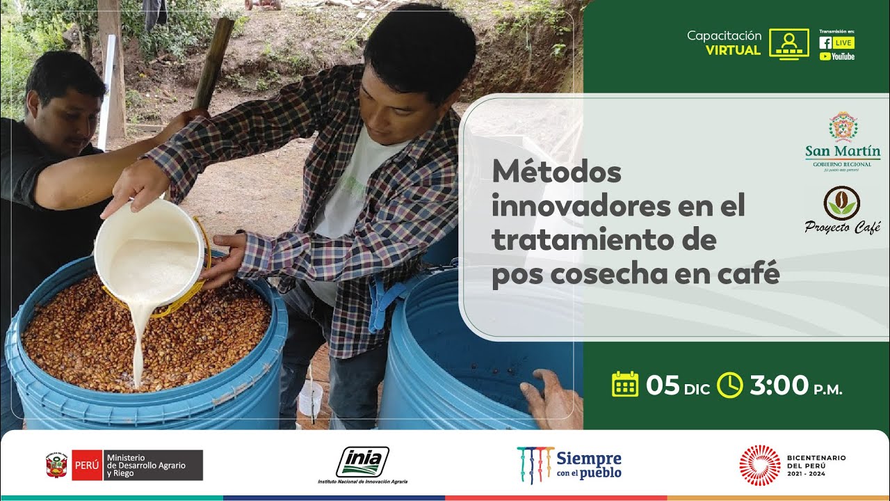 Métodos innovadores en el tratamiento de pos cosecha en café