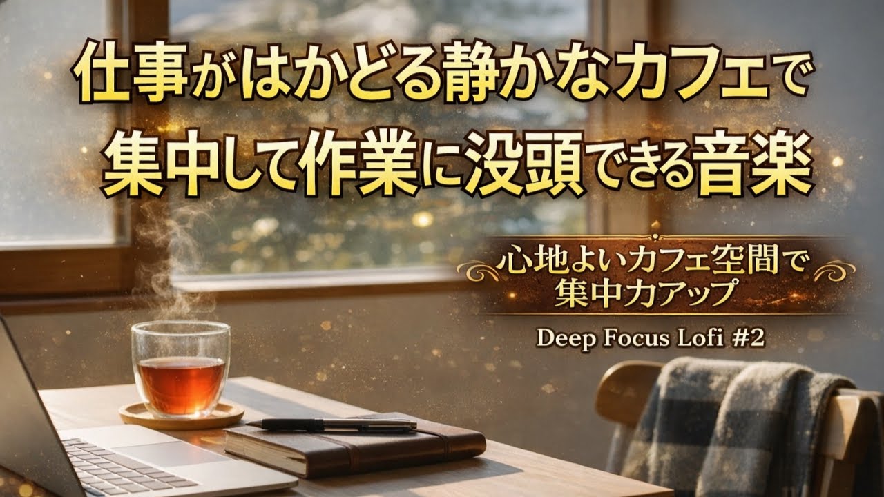 【Playlist】 静かなカフェで作業に集中｜深く集中できるローファイBGM 