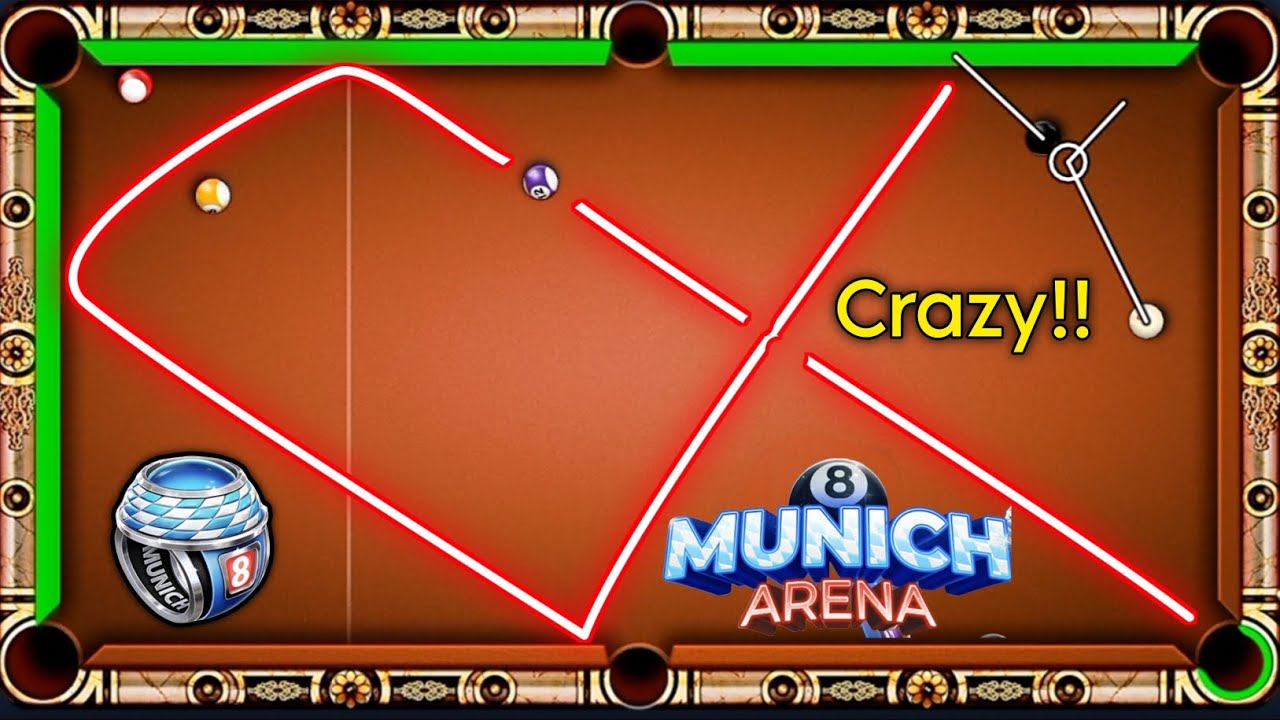 8 ball pool -🔥Crazy Escape in New 100M MUNICH Table 😱 | TALHA GAMING YT