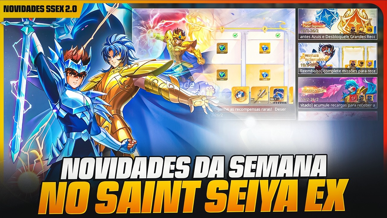 🌟😱 NOVIDADES DA SEMANA NO SAINT SEIYA EX - BANNER INCRÍVEL DE RETORNO E RETA FINAL DUELO DE PICO 😱🌟