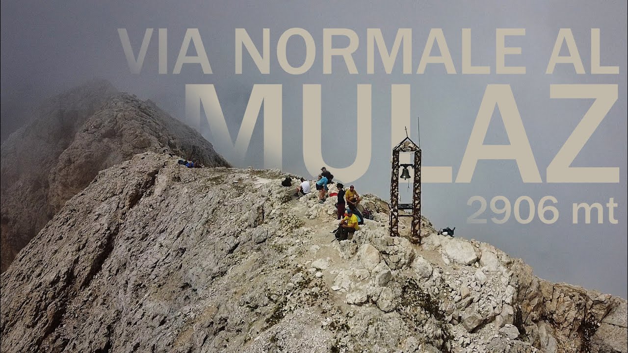 MULAZ 2906m - VIA NORMALE da Passo Valles - PALE DI SAN MARTINO , DOLOMITI , Val Venegia