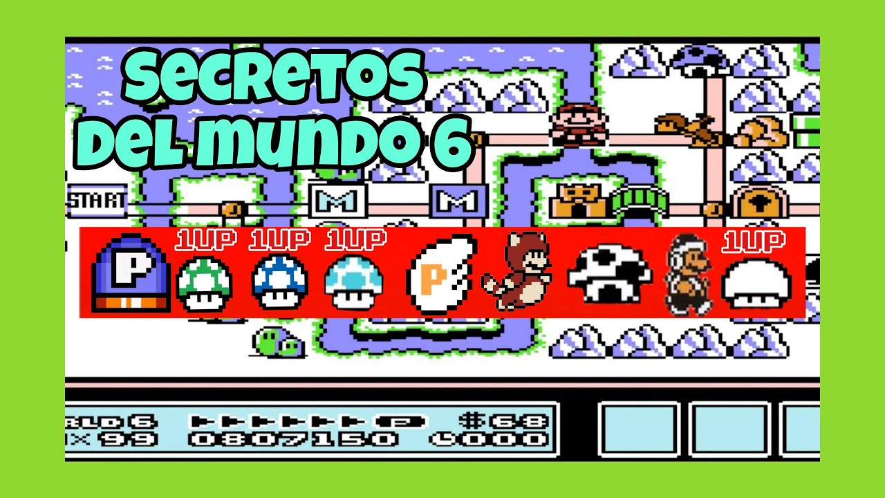Super Mario Bros 3 | Mundo 6 - Completo Secretos y Trucos | World 6 - Secrets 🎮 Andy Lo Plays🎮