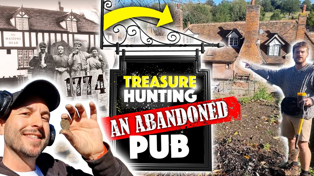 ABANDONED PUB Treasure Hunt! 300 year-old coin found!