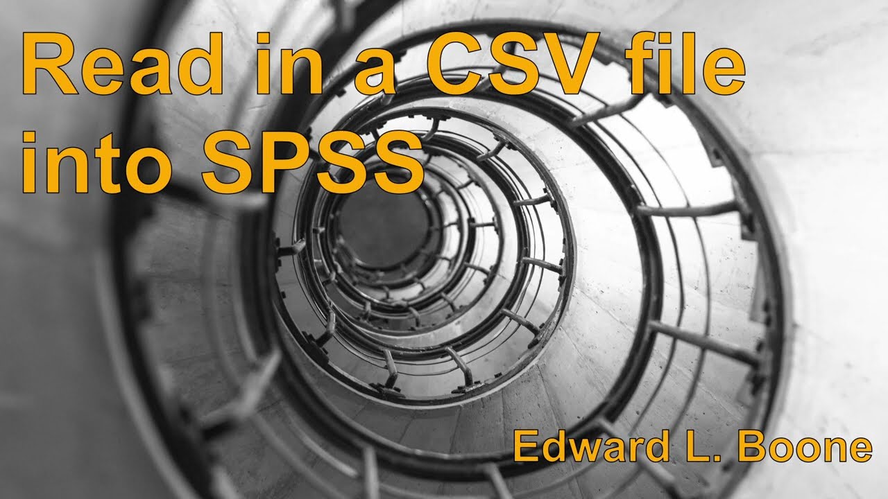 Read a CSV file into SPSS