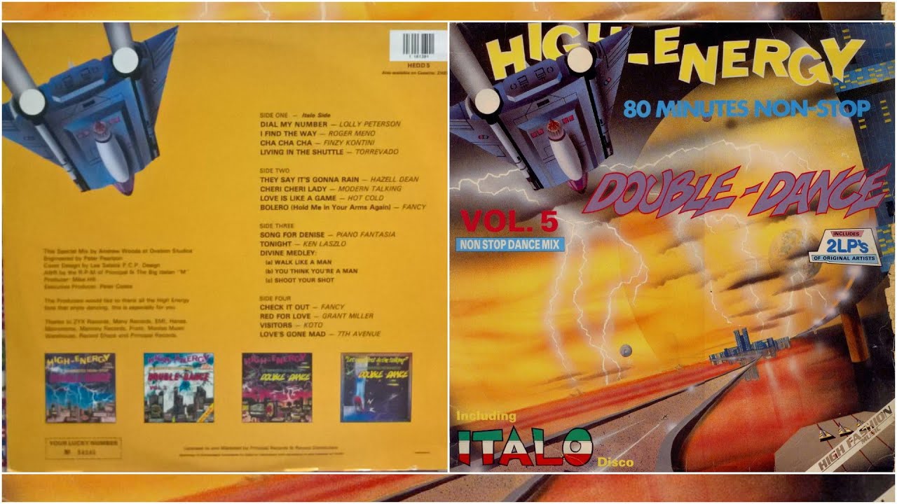 HIGH-ENERGY DOUBLE DANCE ⚡ Volume 5 (80 Mins Non-Stop Mix) 2LP Various Artists 1986