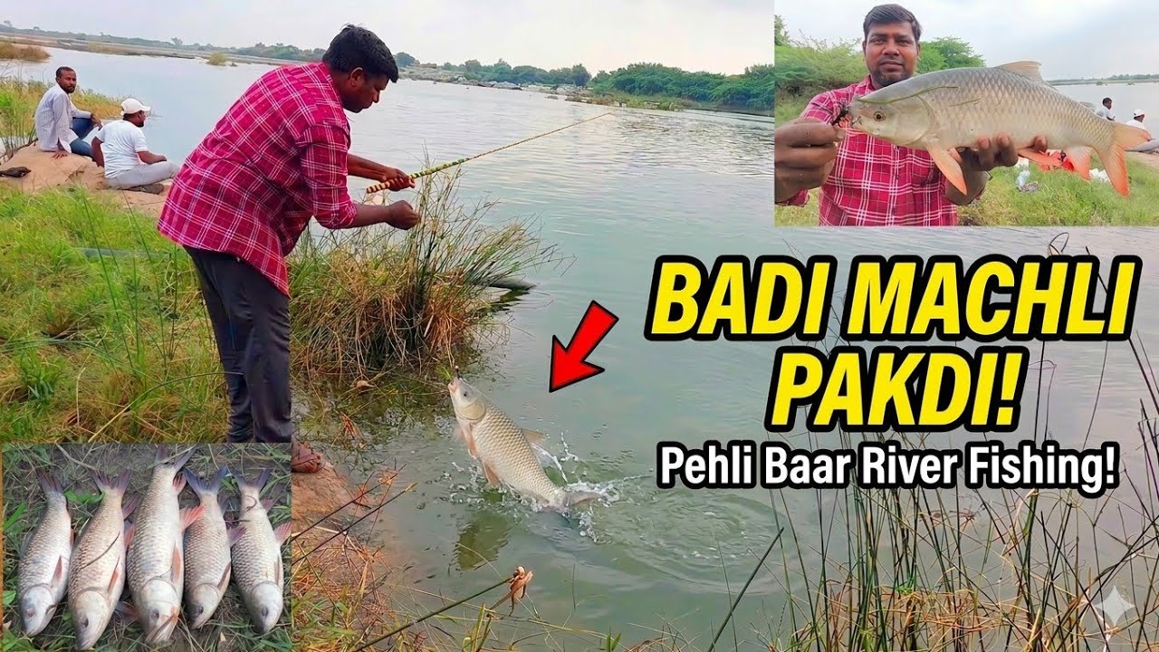 नदी में मछली पकड़ने का आसान तरीका| Machli Pakadne Ka Tarika| River Fishing Videos | Fishing Vlogger