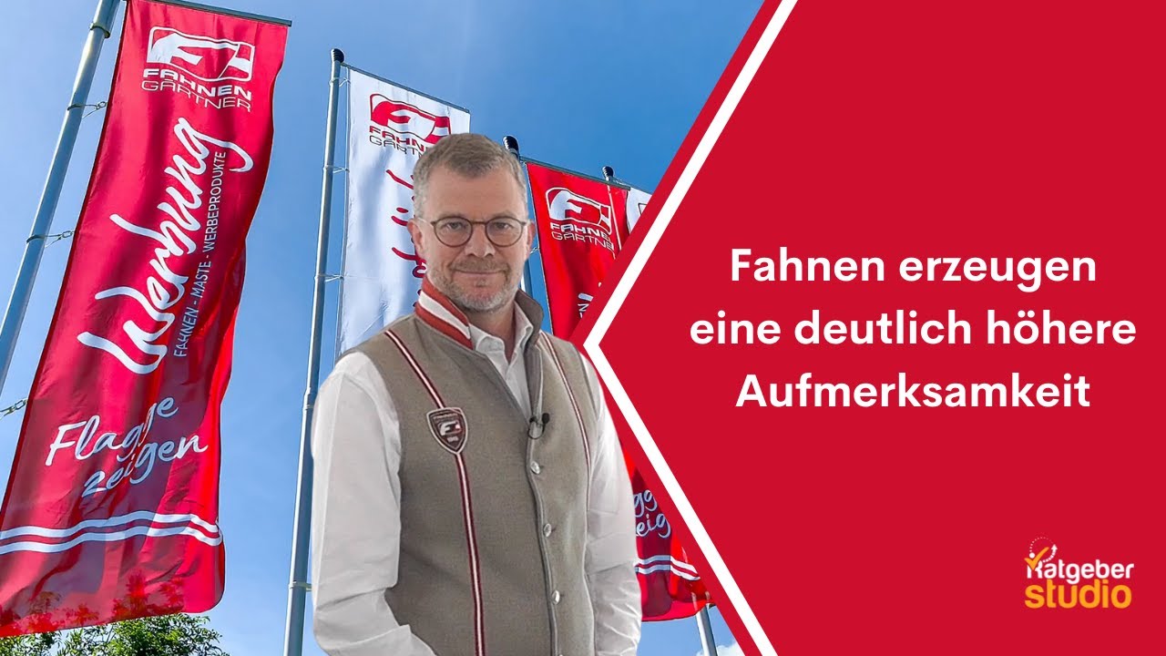 Werbefahne: Die gr&ouml;&szlig;te Visitenkarte ist eine Werbeflagge