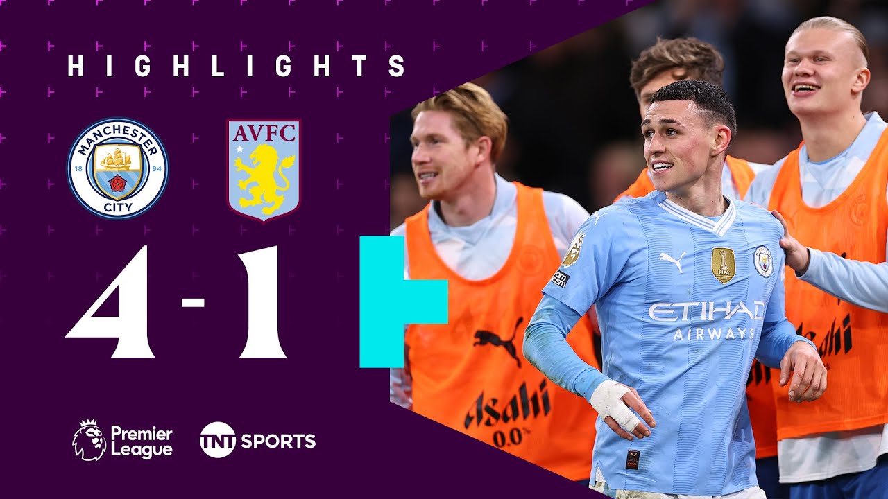 Hat-trick Hero Phil Foden! 🤩 | Man City 4-1 Aston Villa | Premier League Highlights