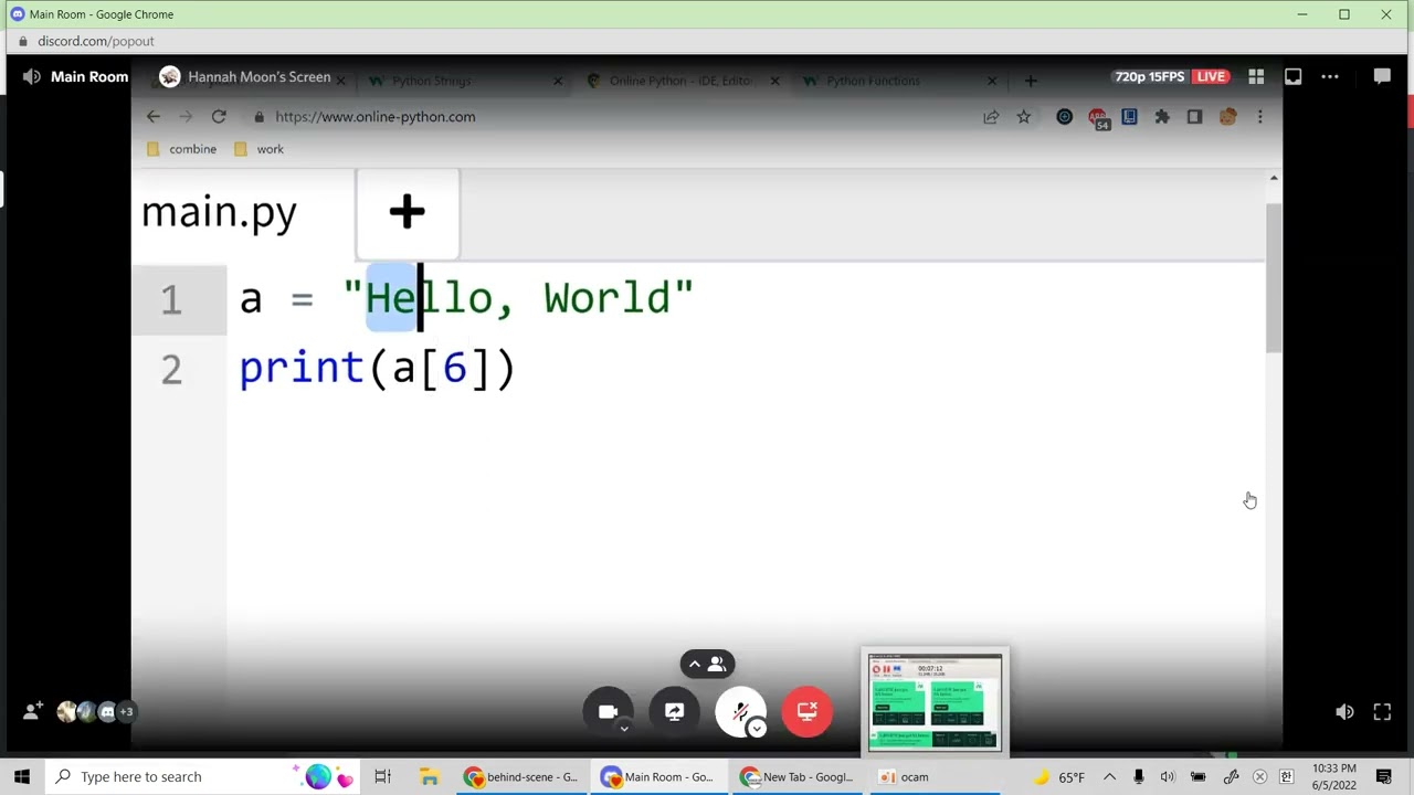 PYTHON - String, Function