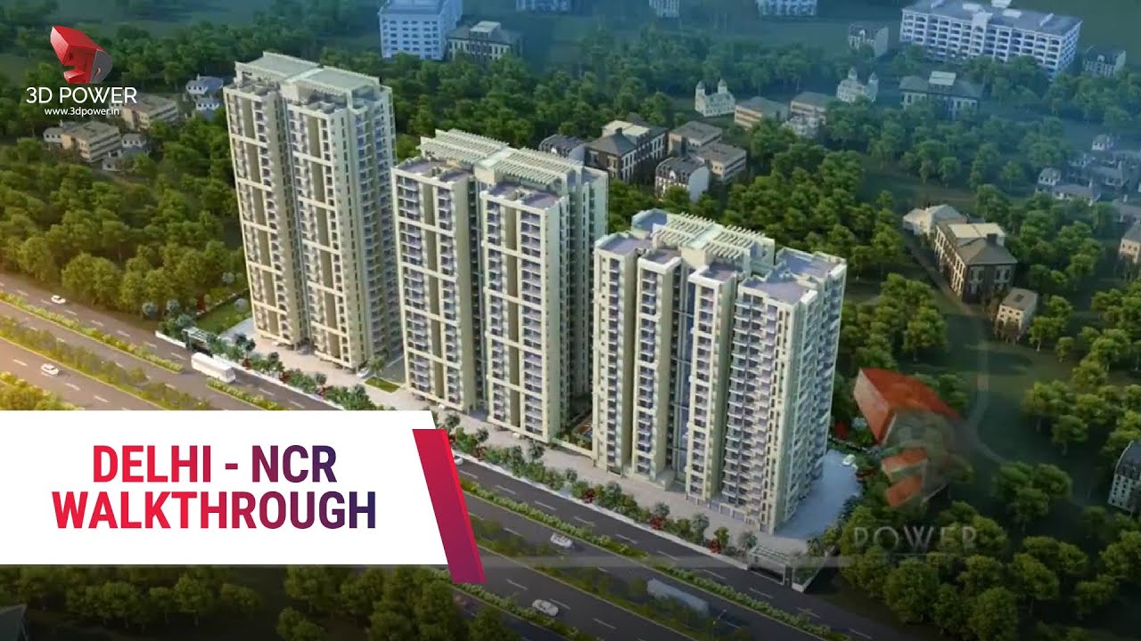 3d Animation | High Rise Building At Delhi - NCR