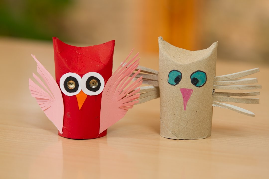 Buho Volador de Rollo de Papel Higienico
