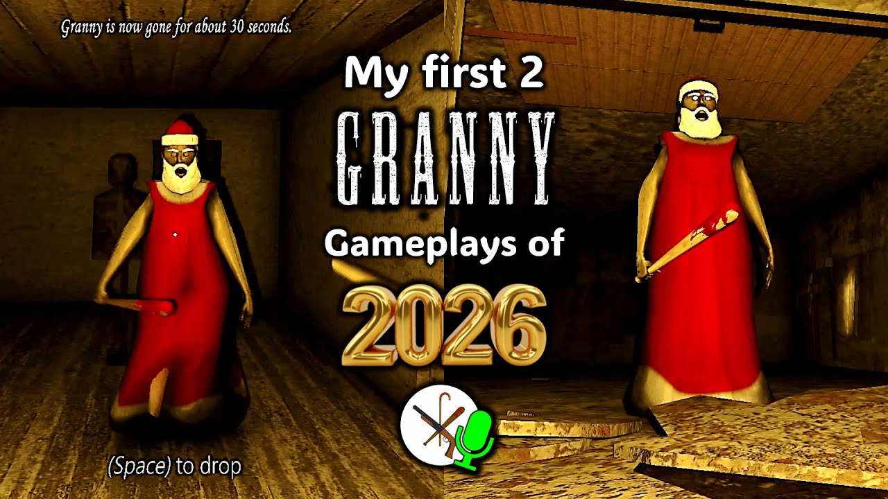 First 2 GRANNY gameplays of 2026 (Extreme difficulty): Fail + car escape on day 2
