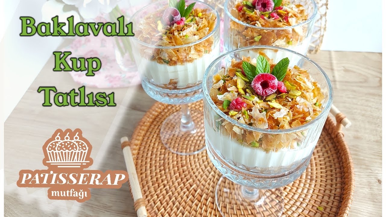 Baklavalı kup tatlısı / muhallebili baklava