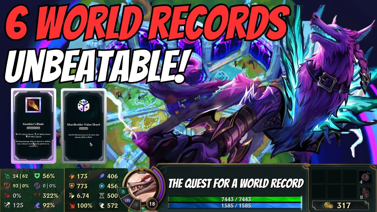 6 WORLD RECORDS, 115 Anvils, 54457 Gamblers Blade, 322% Omnivamp