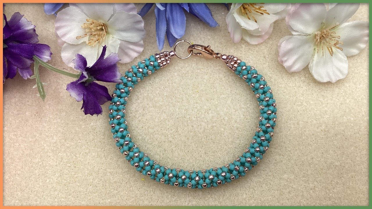 Chenille Stitch Bracelet Tutorial