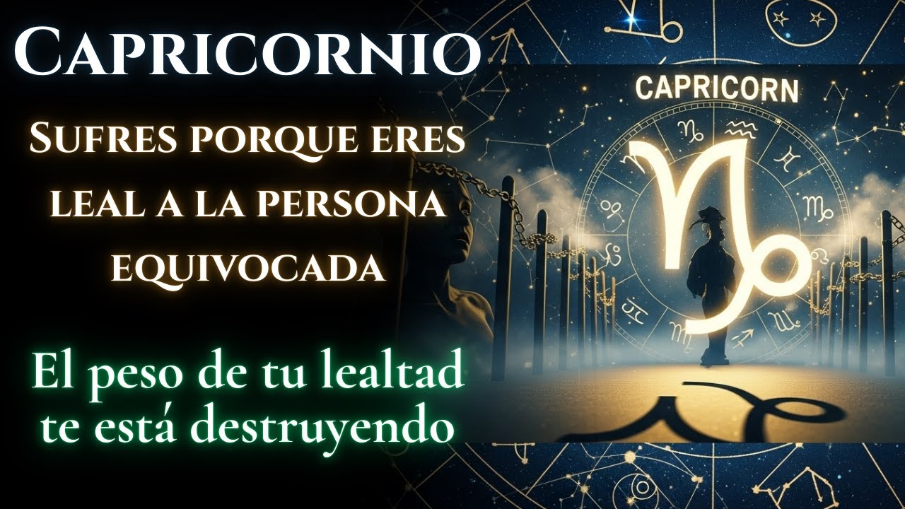 CAPRICORNIO: El error fatal que tu lealtad provoca (y te aprisiona).