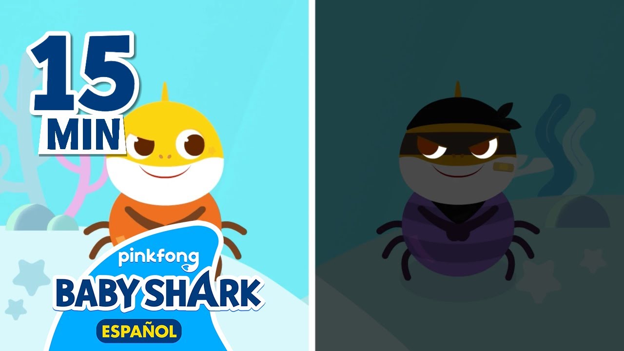¡Tiburón Bebé Ladrón Está Aquí! | Canciones Infantiles de Tiburón Ladrón | Baby Shark en español