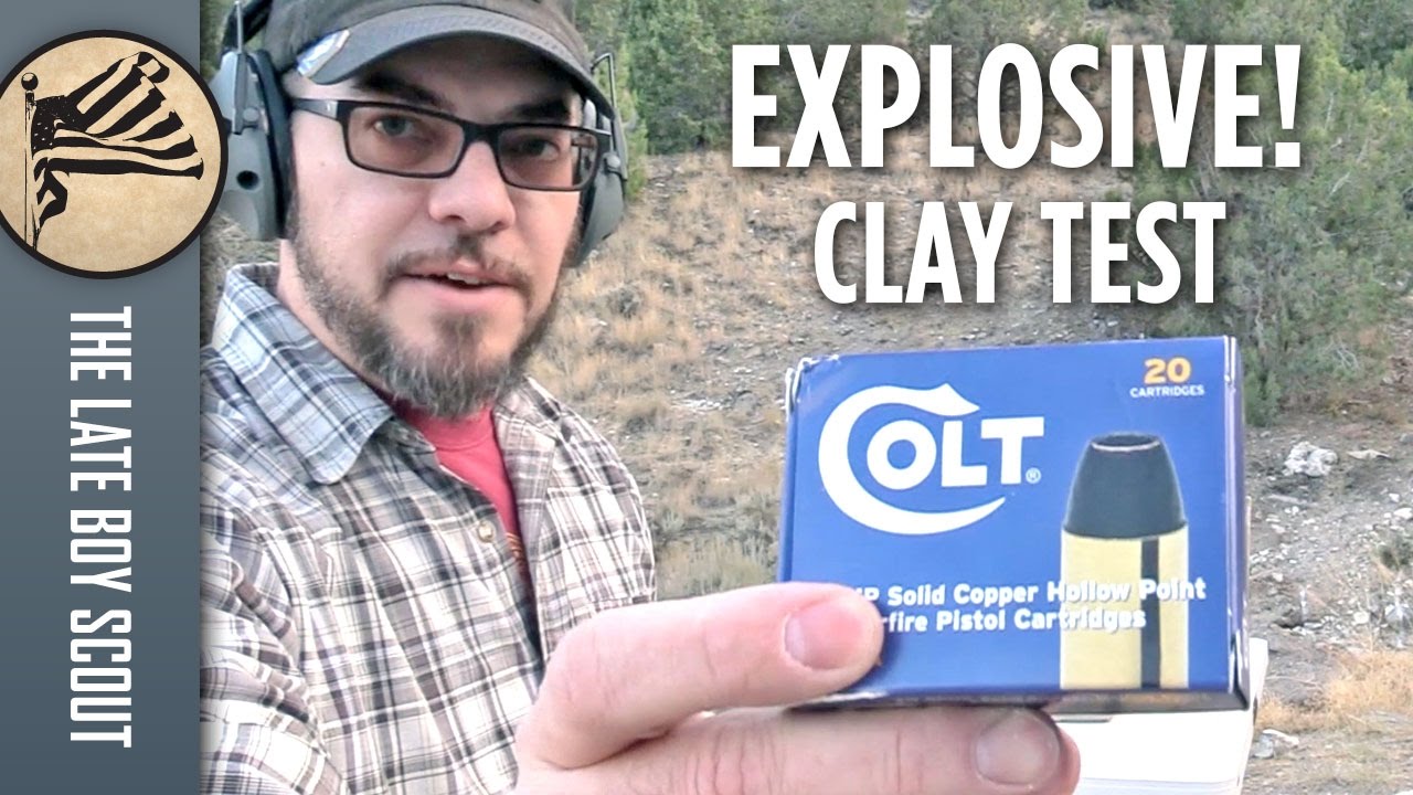 Colt SCHP Ammo: Explosive Clay Test!