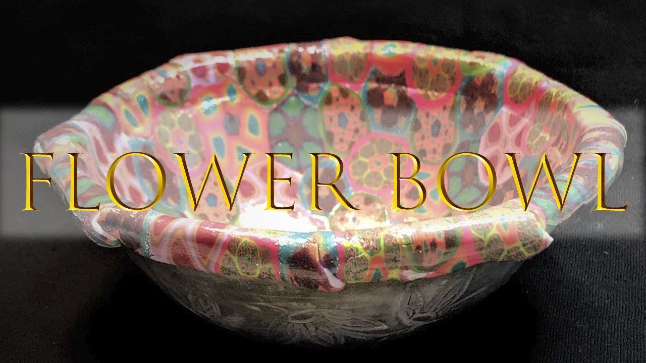 Polymer Clay Bowl - Flower Veneer - Beginner Friendly Tutorial