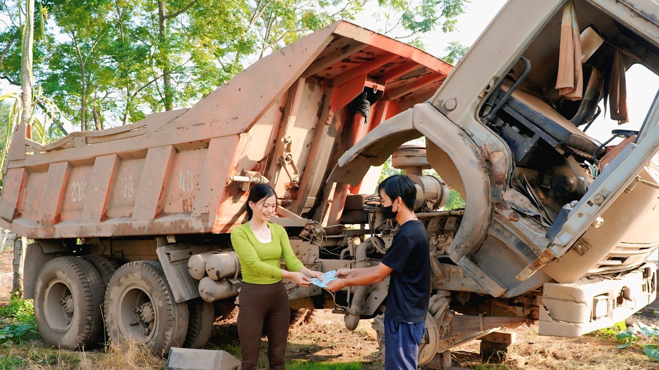 Full video: 120 days of a genius girl repairing and restarting abandoned (Kamaz) (Suzuki) trucks.