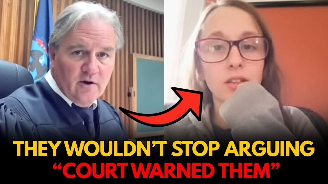 Woman's boyfriend interrupts judge repeatedly - Judge loses it and threatens jail
