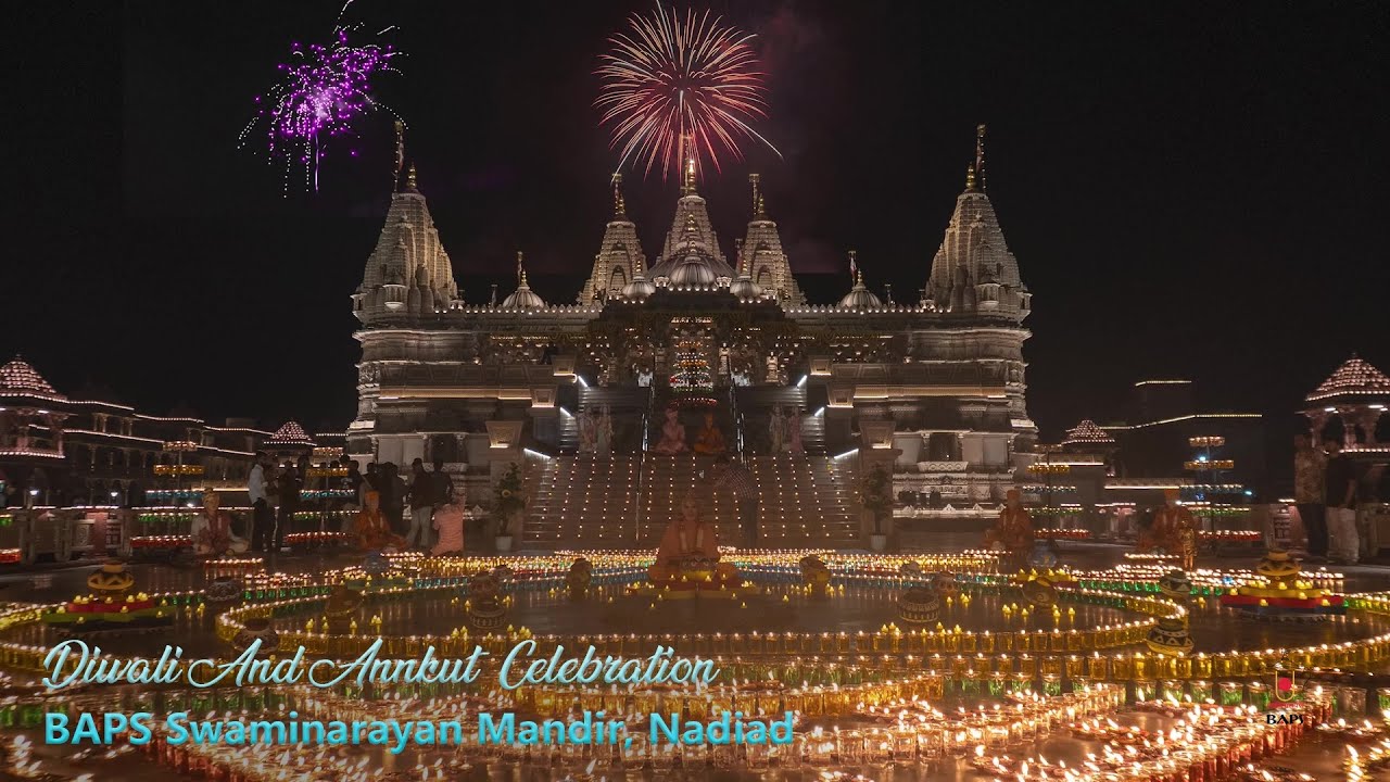 Nadiad: Diwali & Annakut Celebrations 2025 at BAPS Shri Swaminarayan Mandir