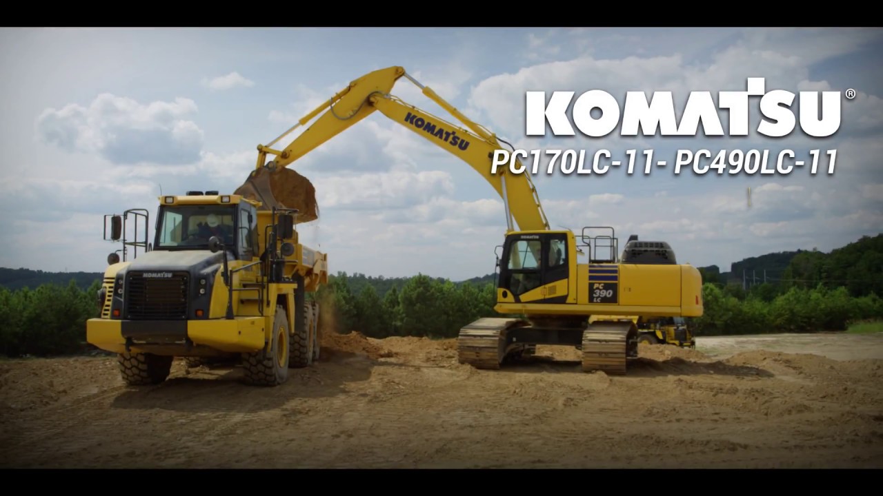 Komatsu PC170LC-11and PC490LC-11 excavator monitor overview