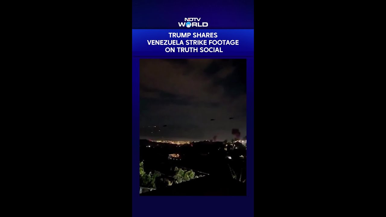 Trump Shares Venezuela Strike Footage On Truth Social | US Military Action Update