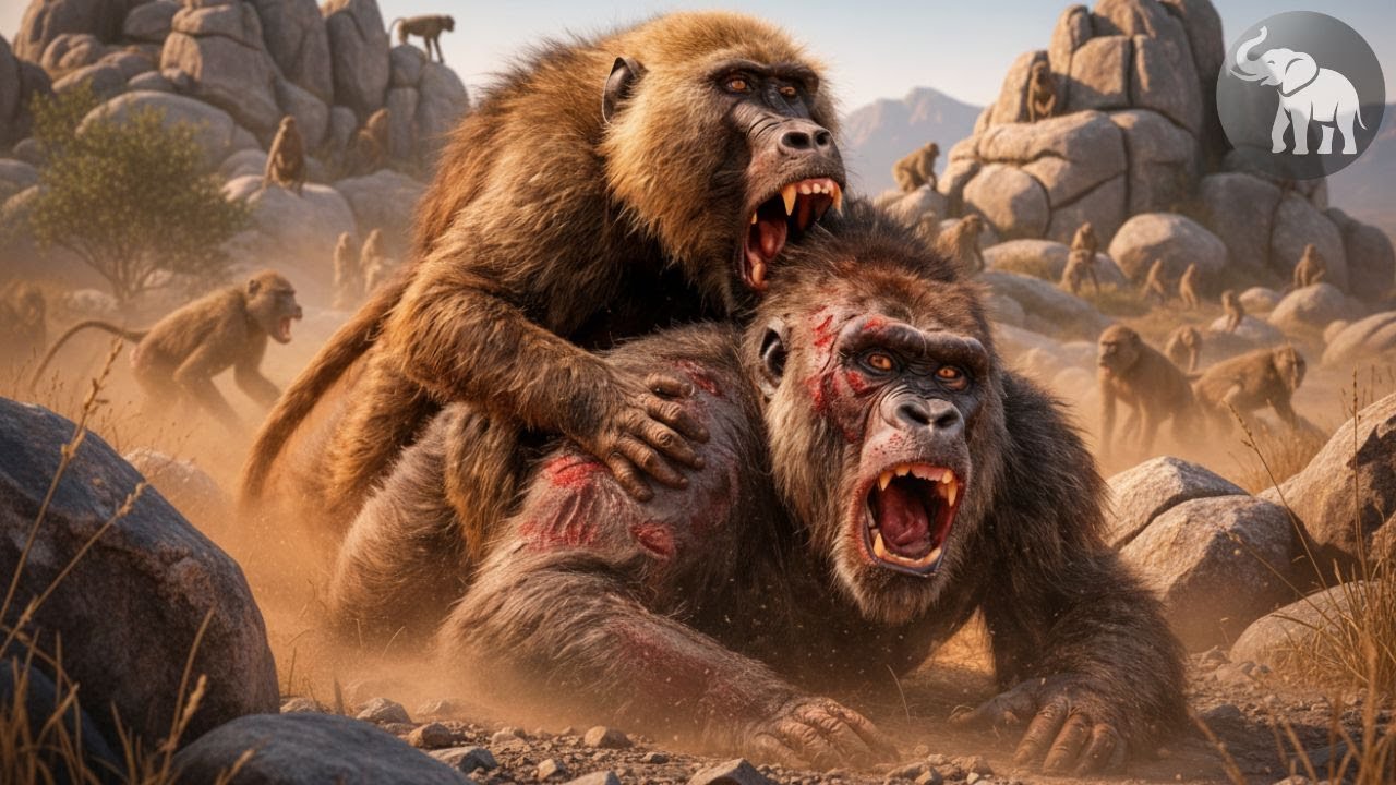 Babuinos y Chimpancés | La Batalla Feroz por el Trono de la Selva #animalessalvajes
