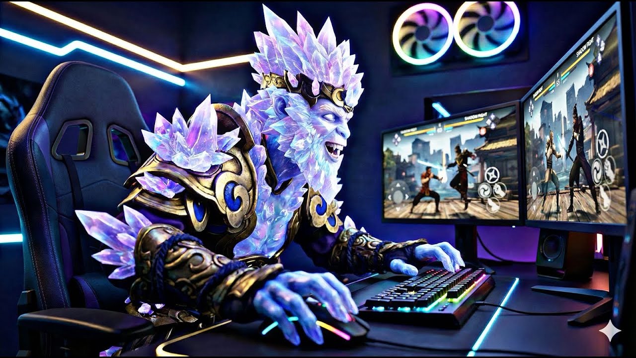 The CRYSTAL Monkey King ❄️ God Level Gameplay 🥶 || Shadow Fight Arena Live😍|| #shadowfight4