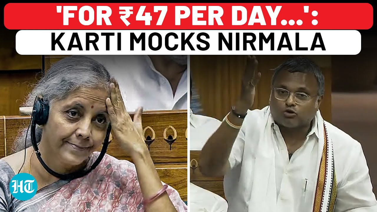 Viral: Congress MP Mocks Nirmala For Not Being Lok Sabha Member In Scathing Budget Criticism | Karti