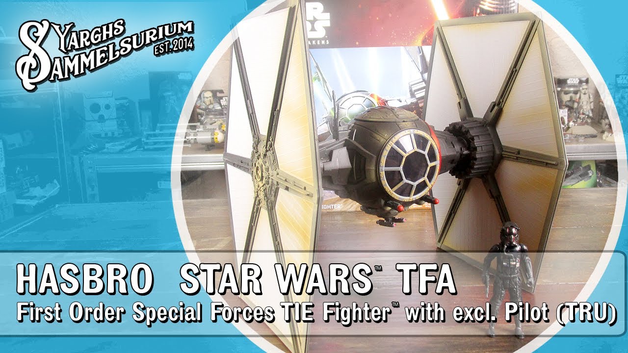 🌌 HASBRO Star Wars TFA - Special Forces TIE-Fighter TRU - 3.75 Inch Unboxing Review deutsch
