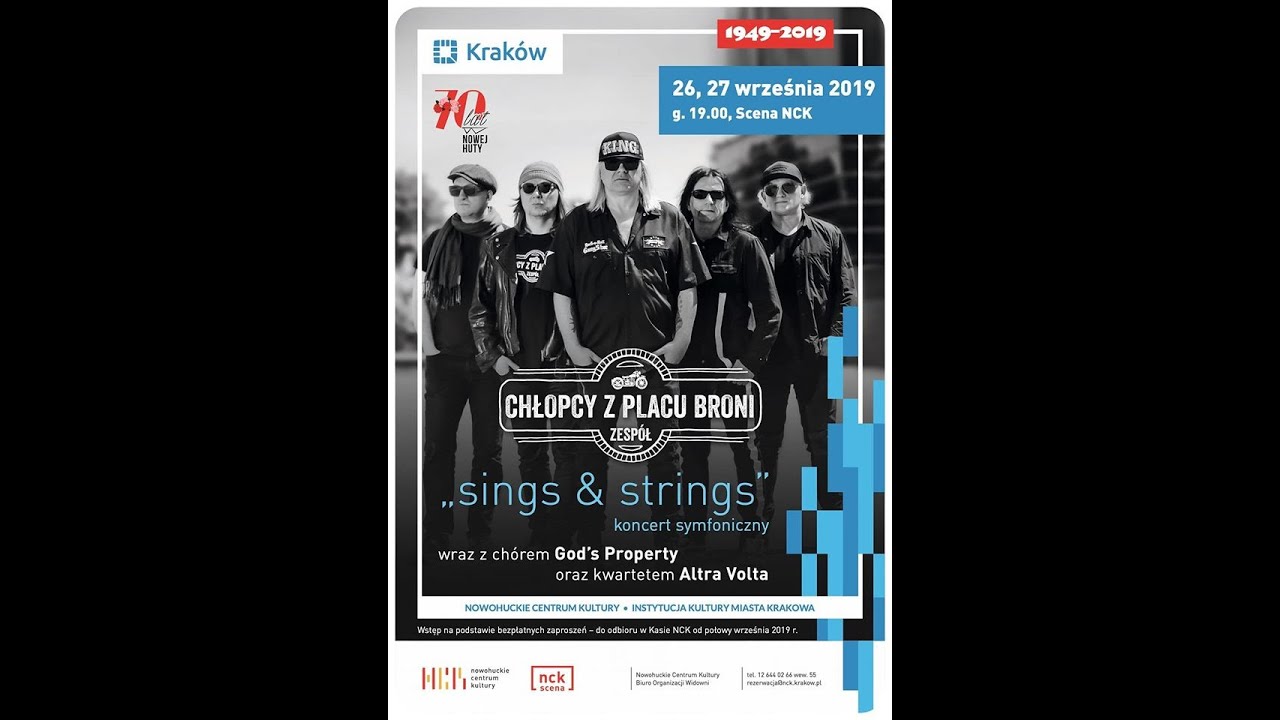 Zespół Chłopcy z Placu Broni - Koncert NCK 2019 - Część 2
