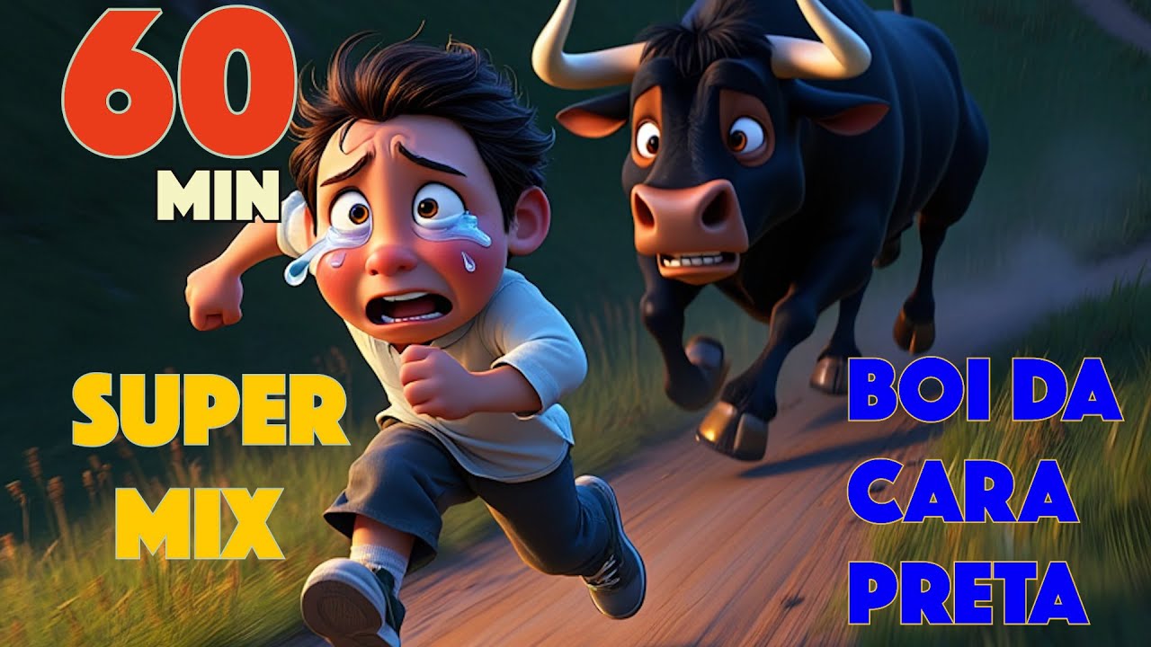 🎵 O Boi da Cara Preta 🎵SUPER MIX 60MIN 🎵 Canção infantil 🎵 AS MELHORES DO BOI 🎵