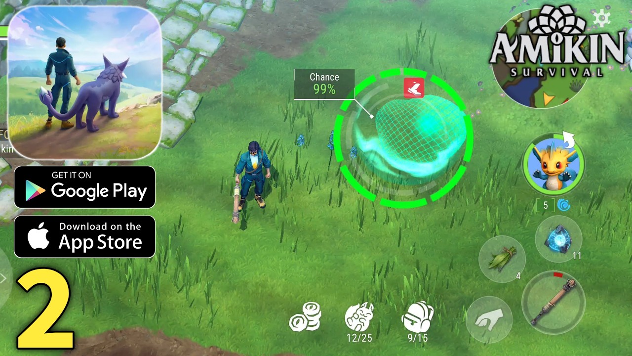 Amikin Survival Gameplay Walkthrough Part 2 (ios, Android)