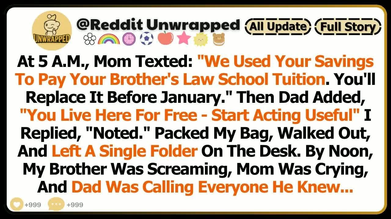 At 5 A.M., Mom Texted： “We Used Your Savings To Pay Your Brother’s Law School.